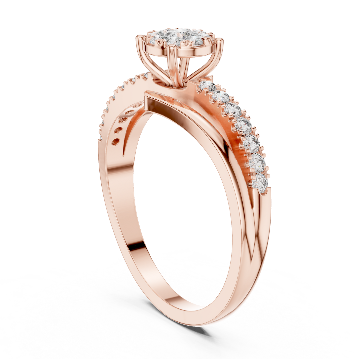 Round Halo Lab Grown Diamond Ring