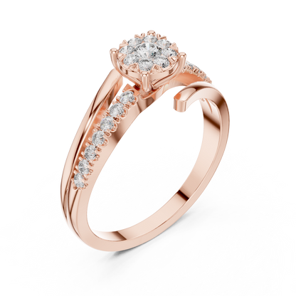 Round Halo Lab Grown Diamond Ring
