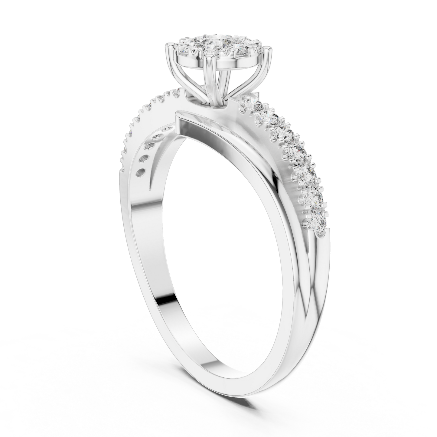 Round Halo Lab Grown Diamond Ring