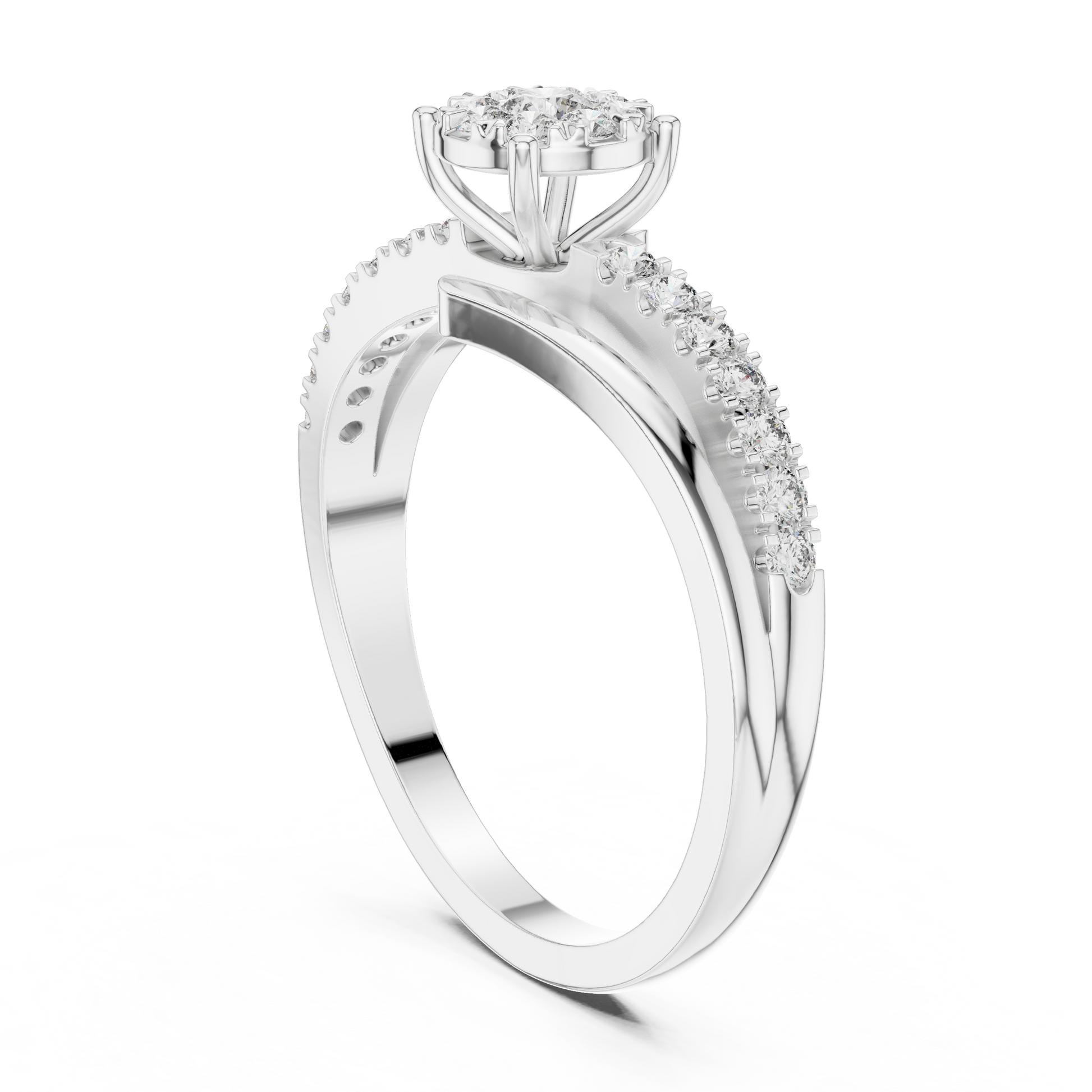 Round Halo Lab Grown Diamond Ring