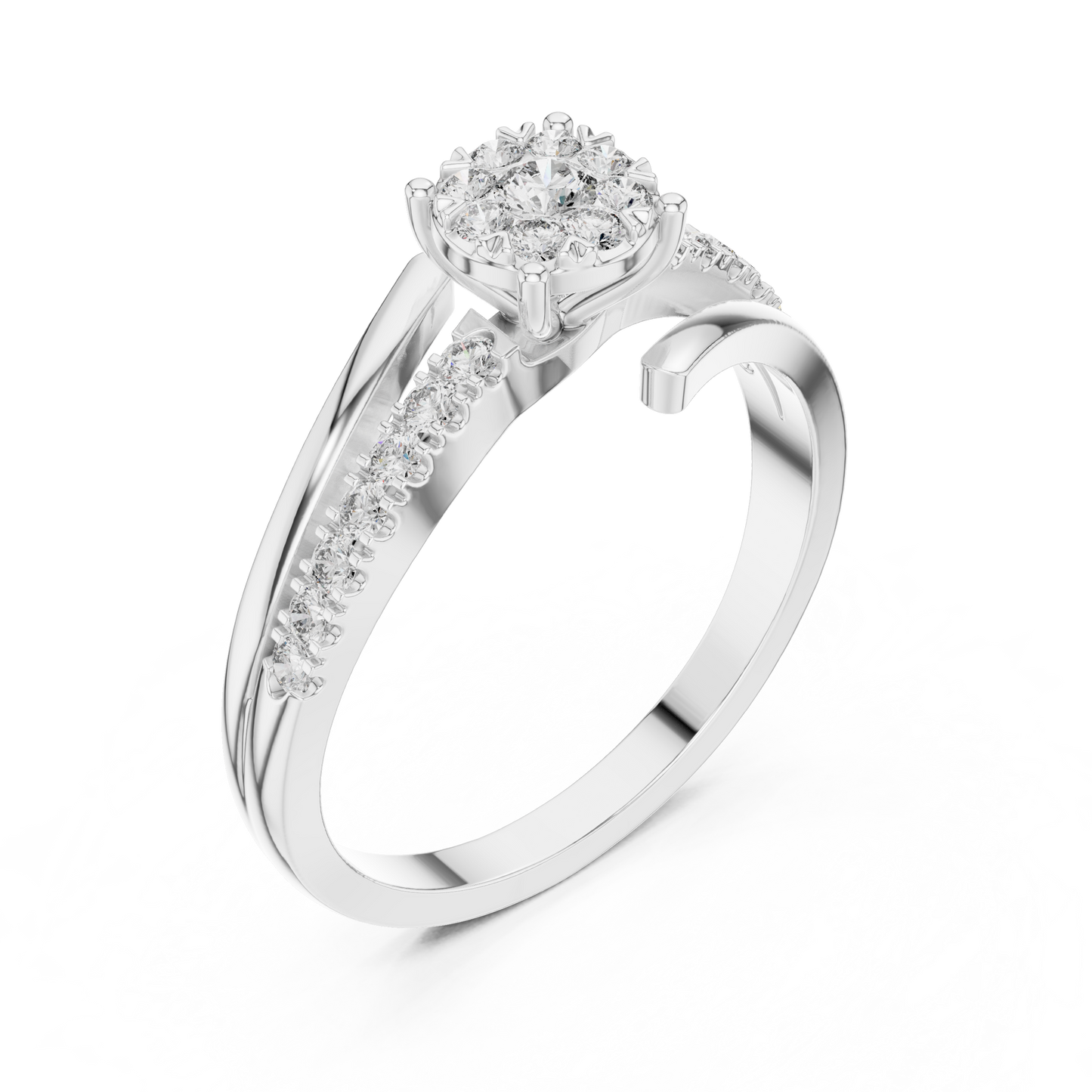 Round Halo Lab Grown Diamond Ring