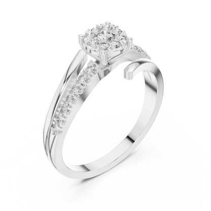 Round Halo Lab Grown Diamond Ring
