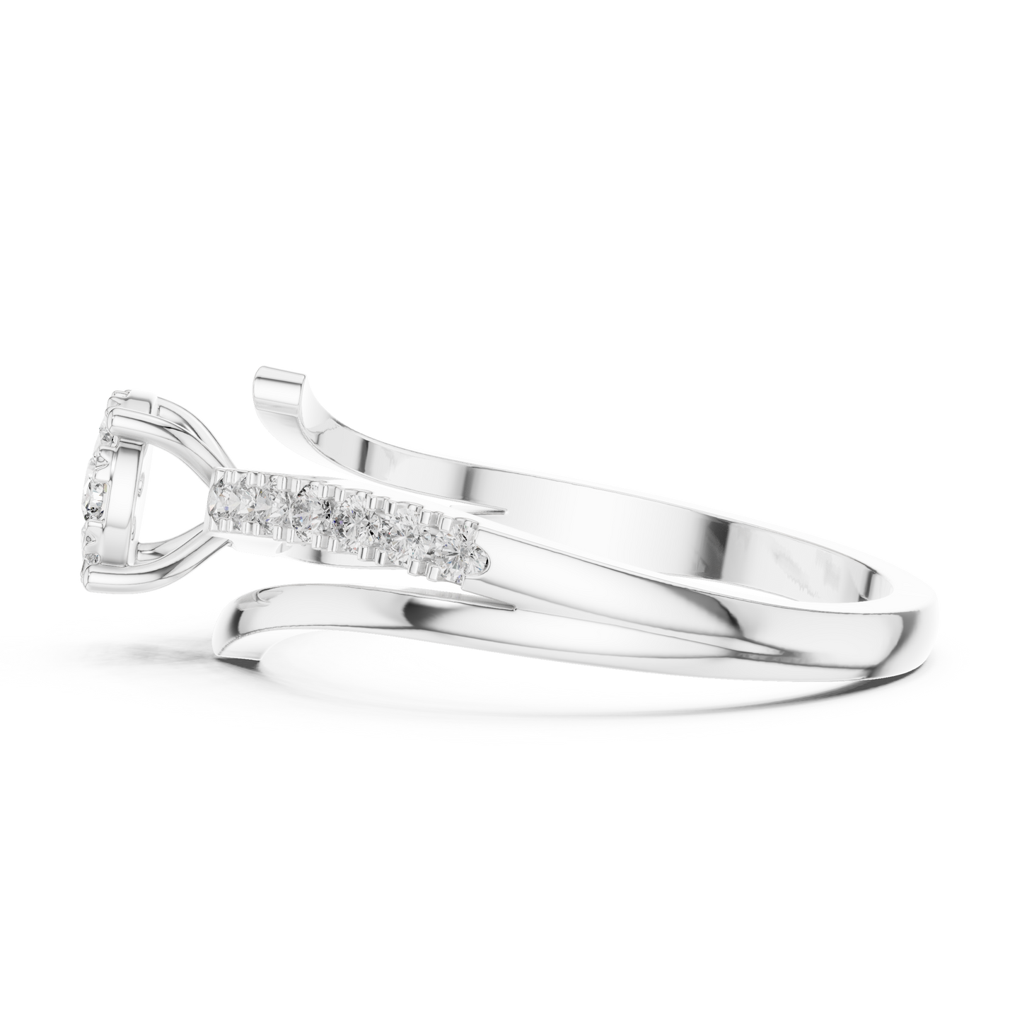 Round Halo Lab Grown Diamond Ring
