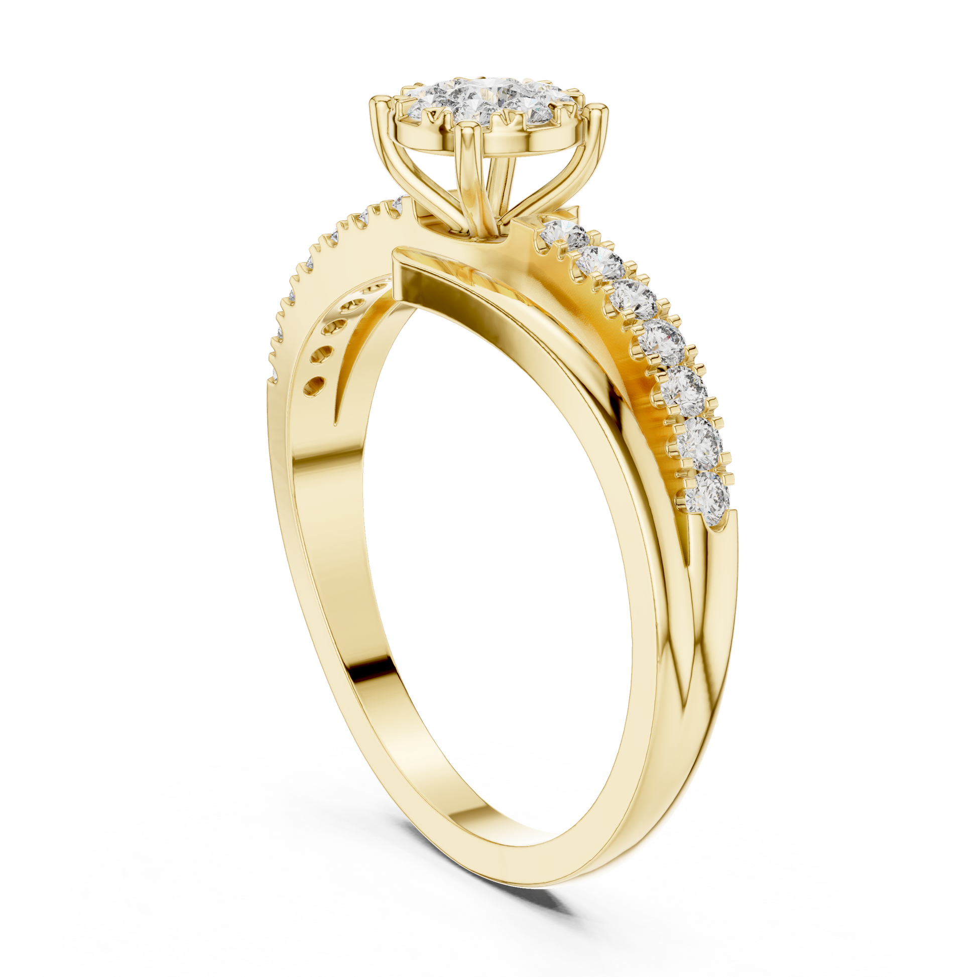 Round Halo Lab Grown Diamond Ring