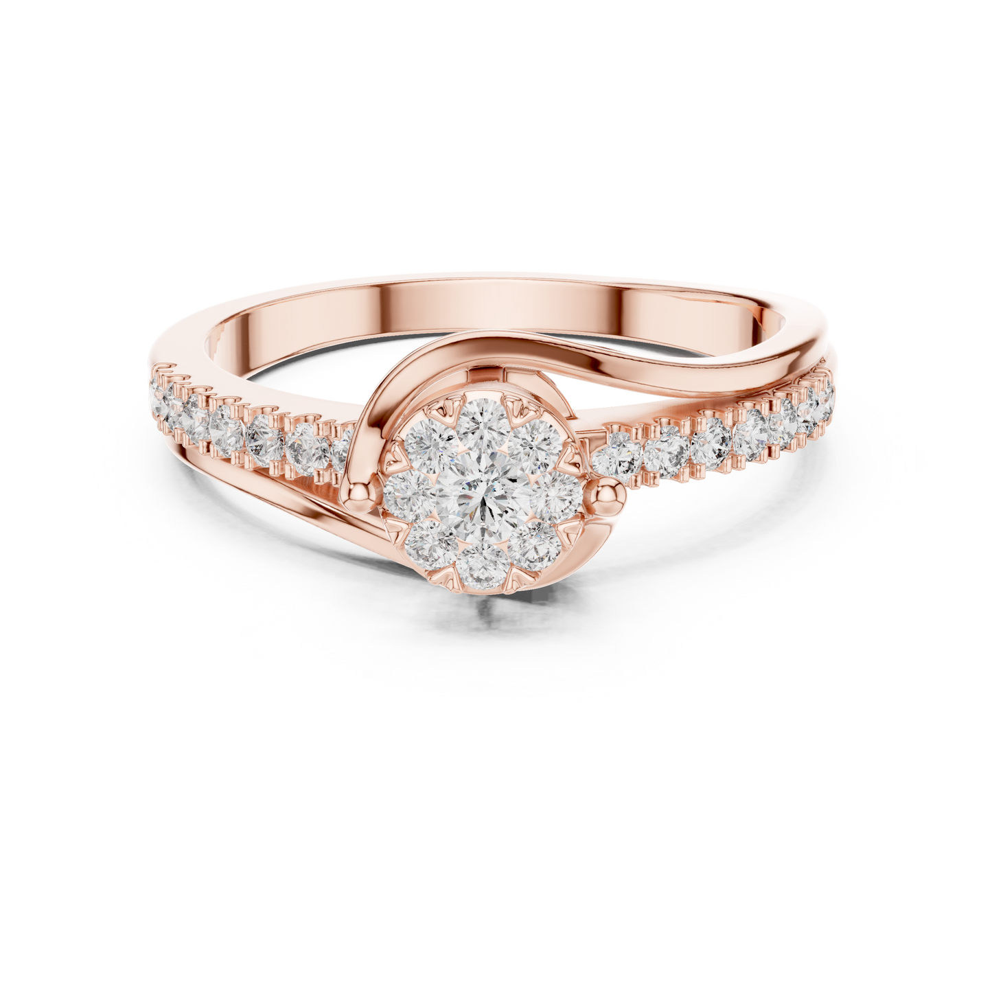 Round Halo Lab Grown Diamond Ring