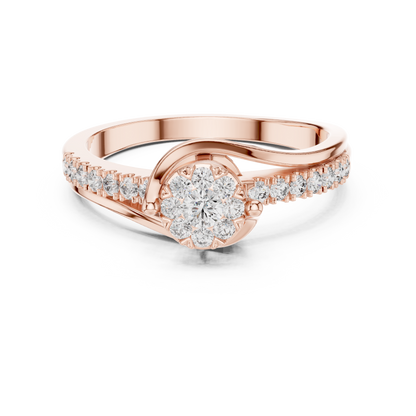 Round Halo Lab Grown Diamond Ring
