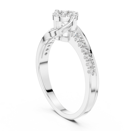 Round Halo Lab Grown Diamond Ring