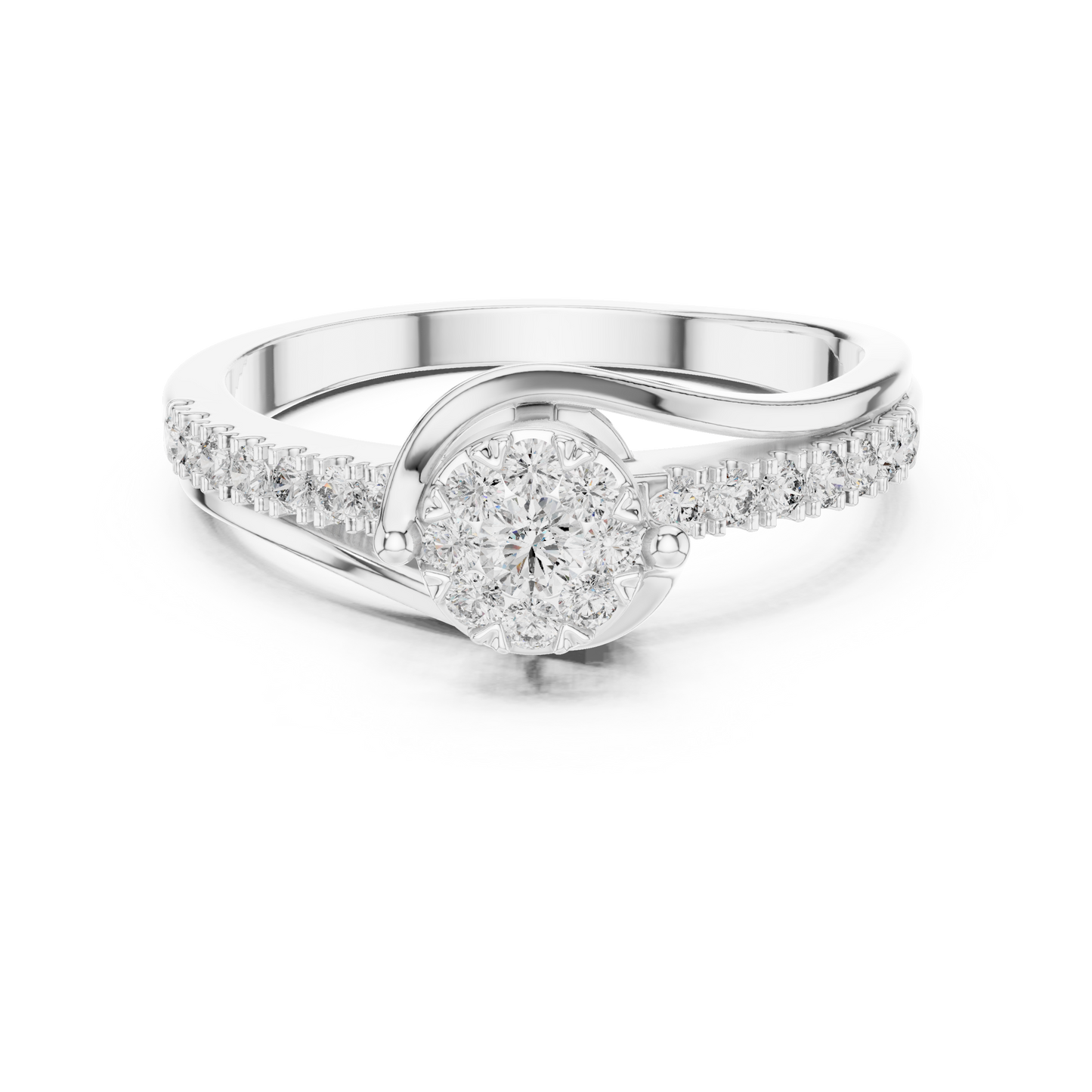 Round Halo Lab Grown Diamond Ring