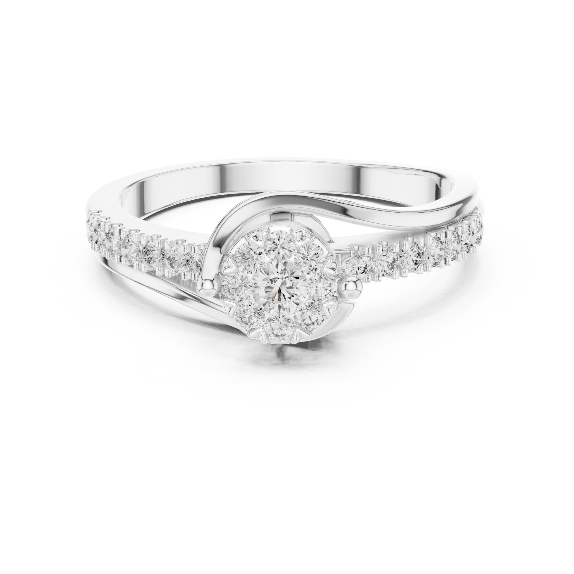 Round Halo Lab Grown Diamond Ring