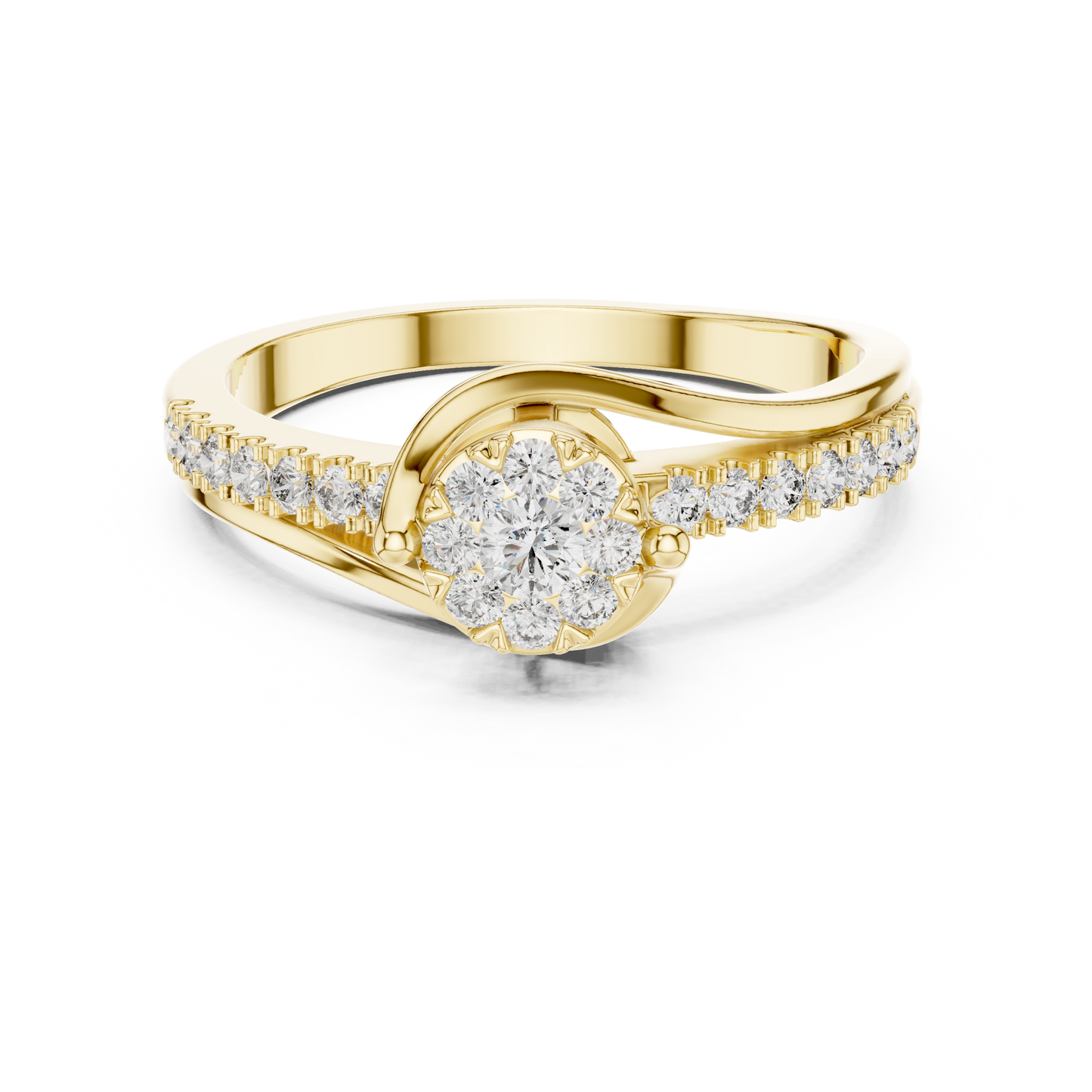 Round Halo Lab Grown Diamond Ring