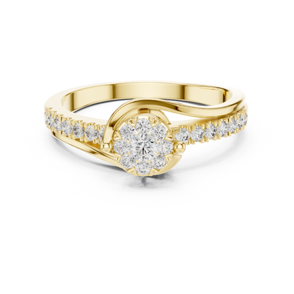 Round Halo Lab Grown Diamond Ring