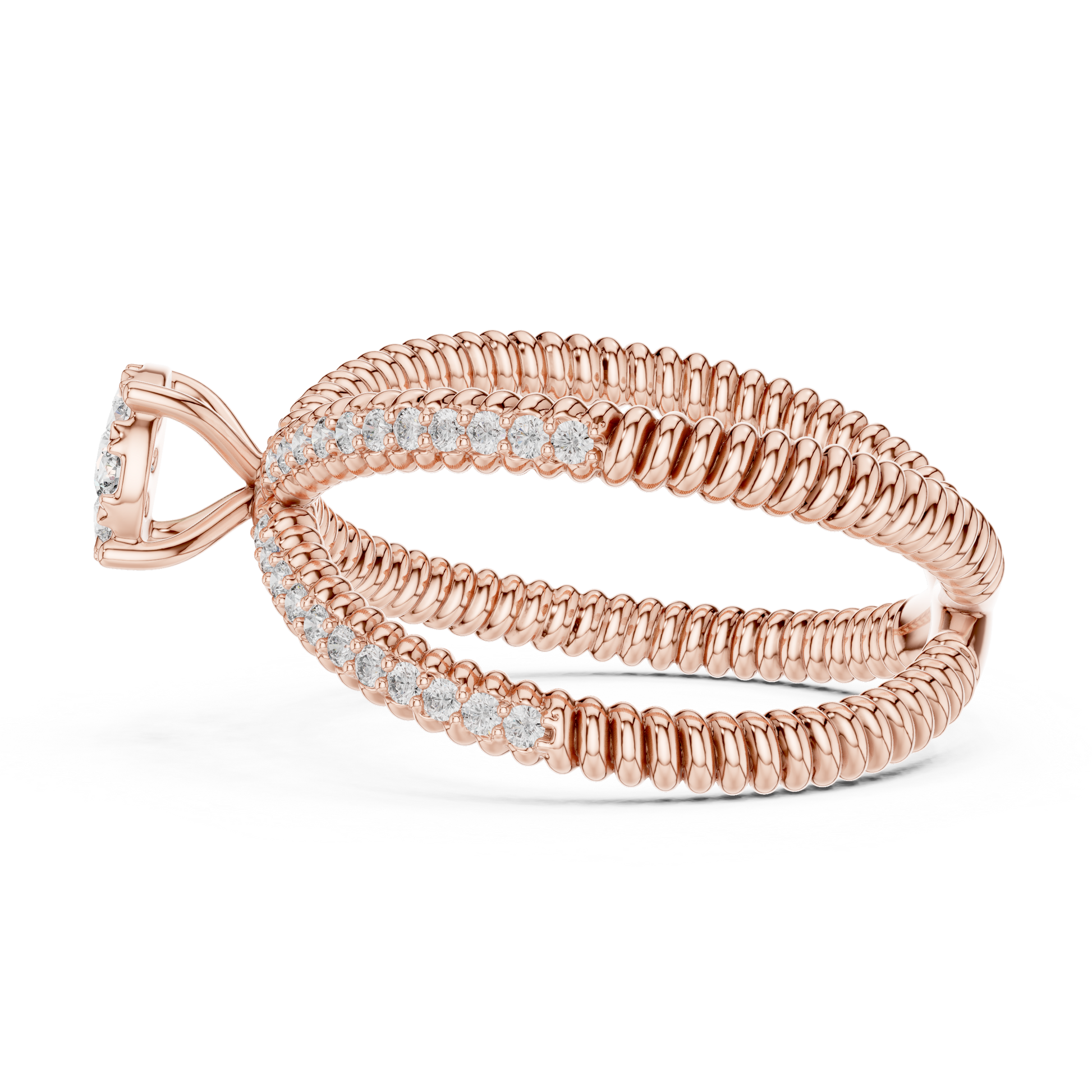 Round Halo Lab Grown Diamond Ring