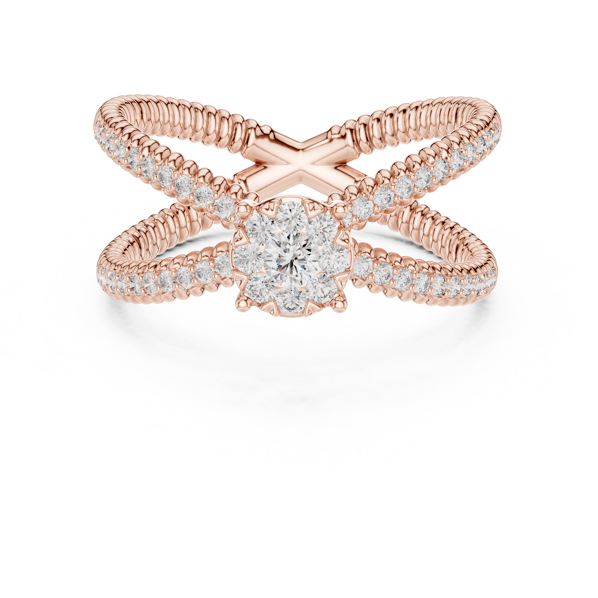 Round Halo Lab Grown Diamond Ring