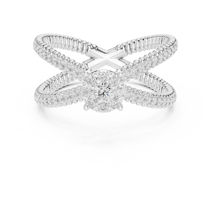 Round Halo Lab Grown Diamond Ring
