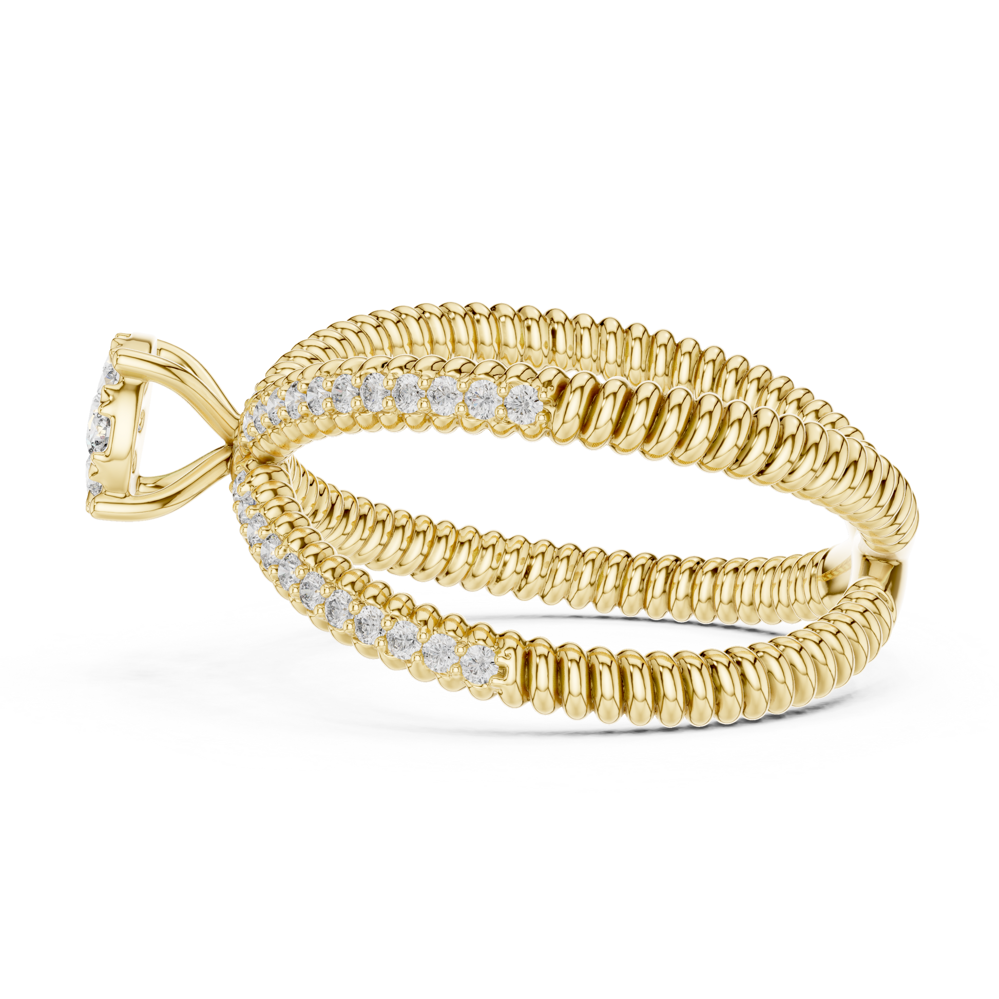 Round Halo Lab Grown Diamond Ring