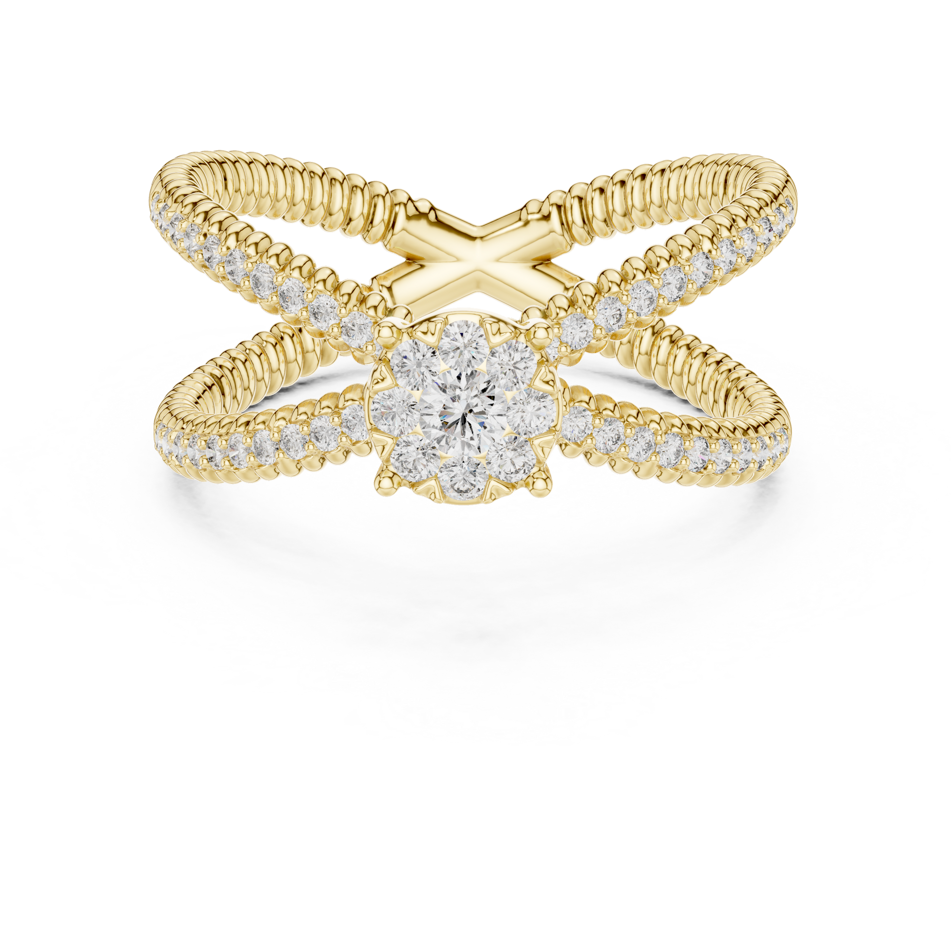 Round Halo Lab Grown Diamond Ring