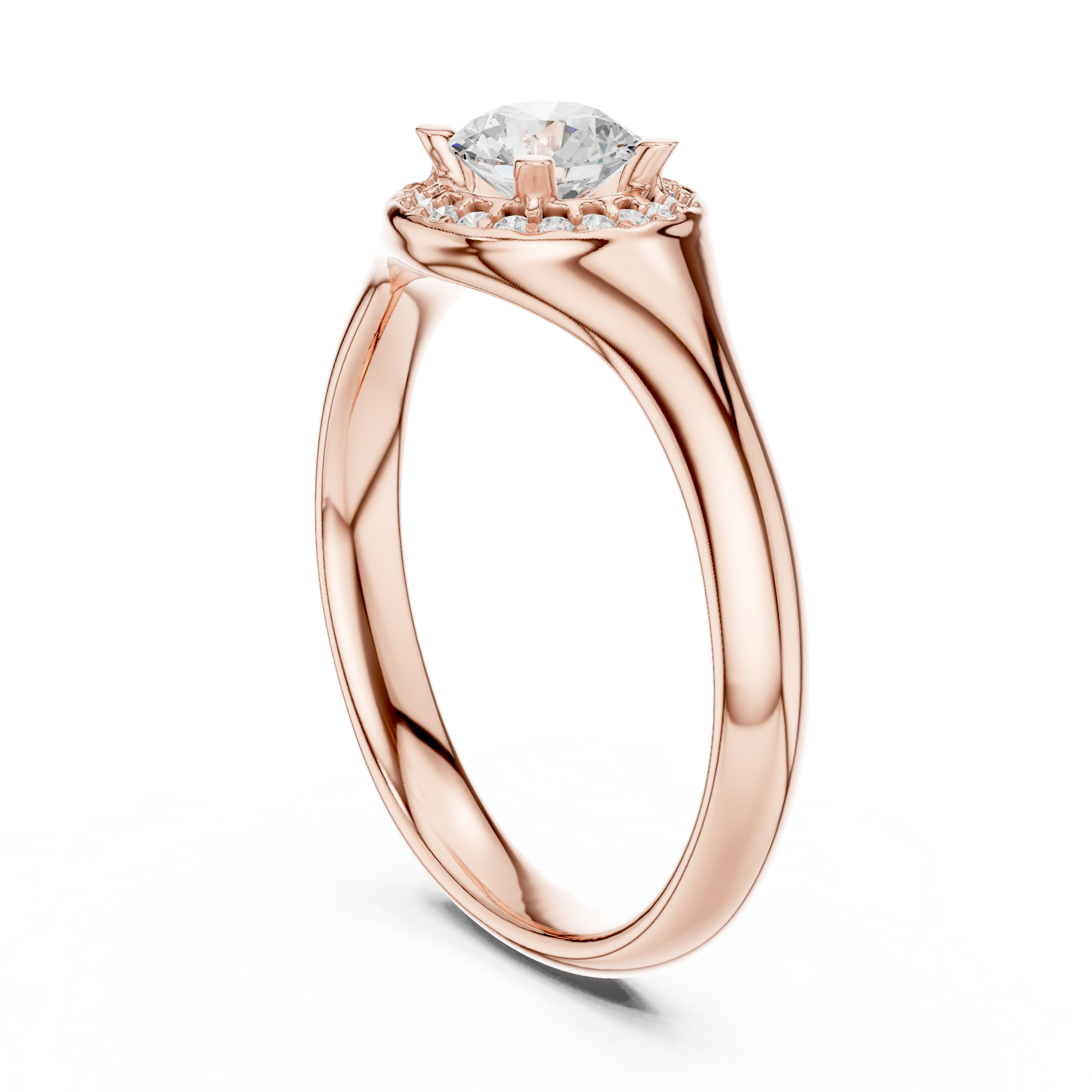 Mixed Shape Lab Grown Diamond Side Stone Ring