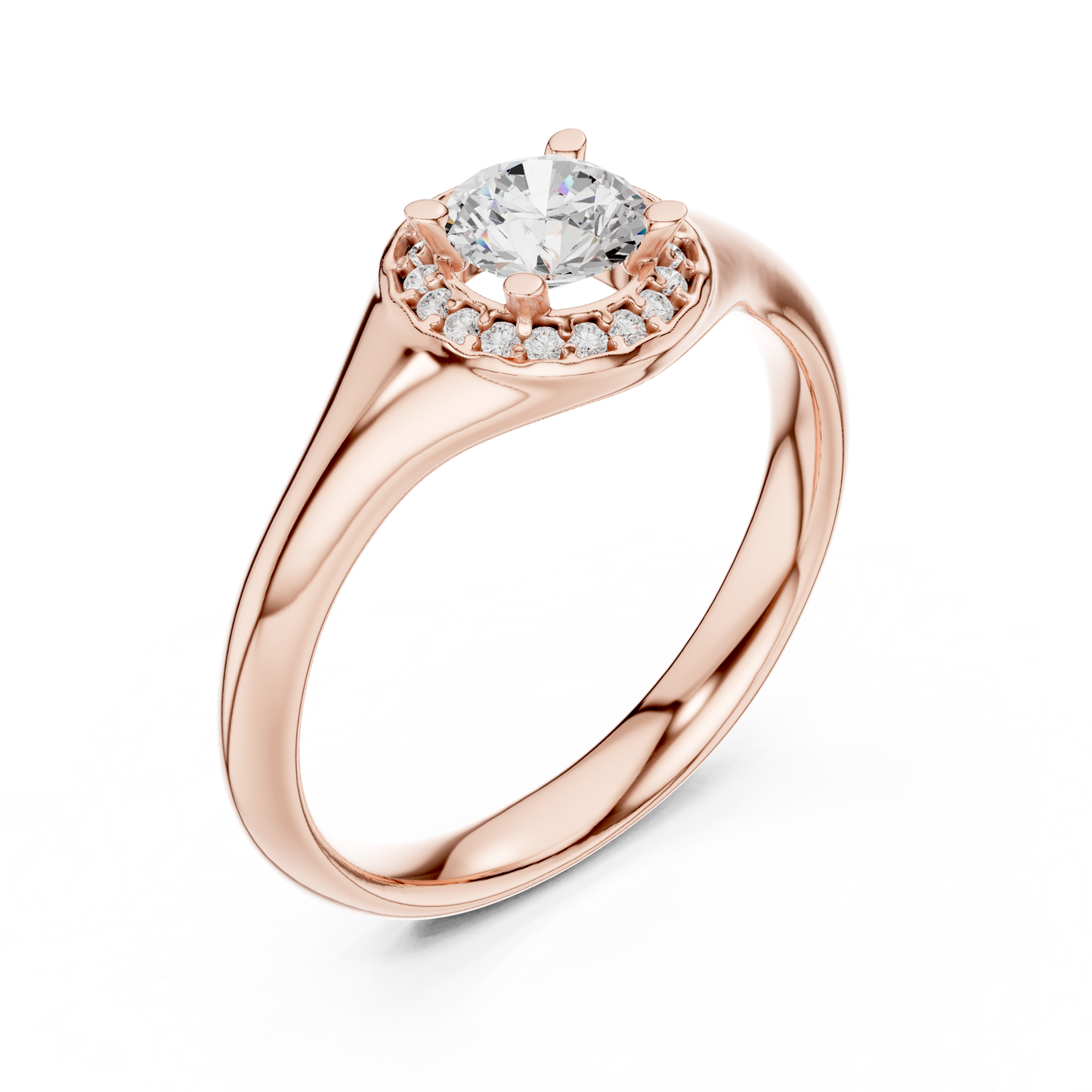 Mixed Shape Lab Grown Diamond Side Stone Ring