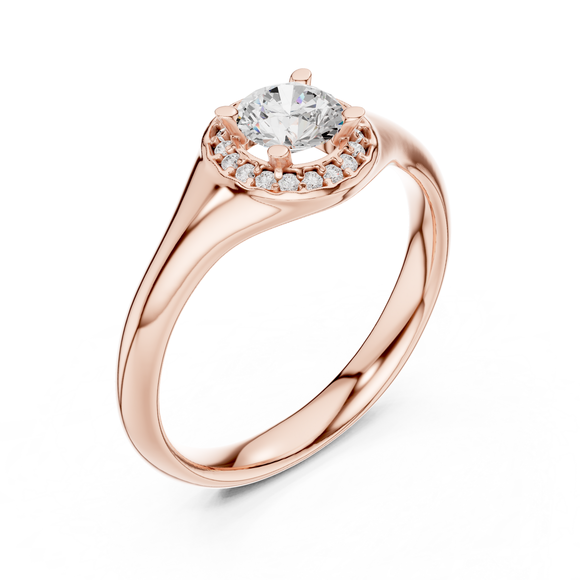 Mixed Shape Lab Grown Diamond Side Stone Ring