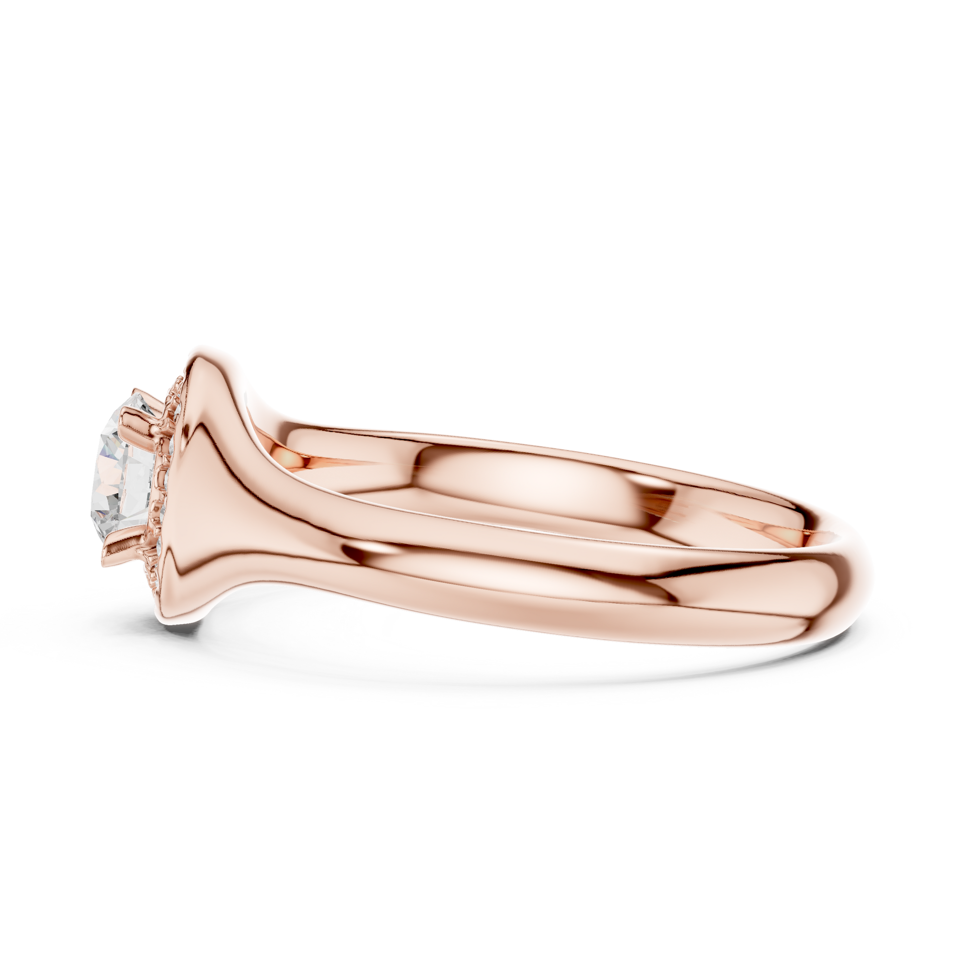 Mixed Shape Lab Grown Diamond Side Stone Ring