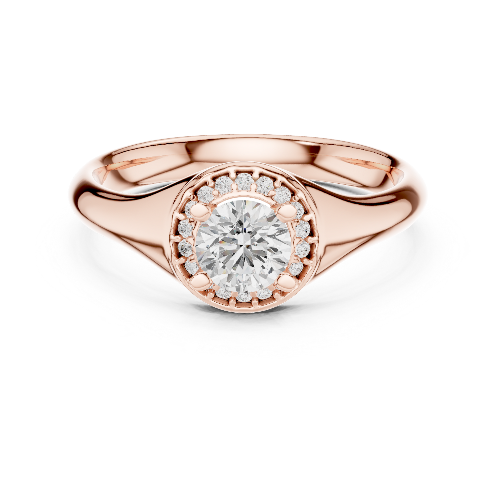 Mixed Shape Lab Grown Diamond Side Stone Ring