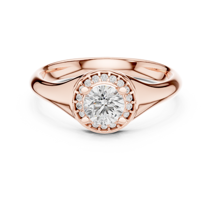 Mixed Shape Lab Grown Diamond Side Stone Ring