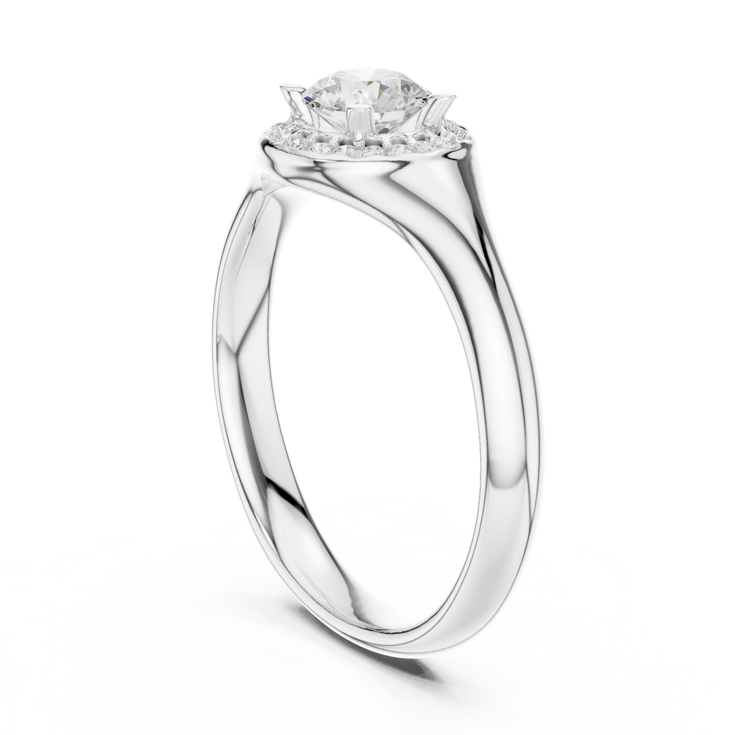 Mixed Shape Lab Grown Diamond Side Stone Ring