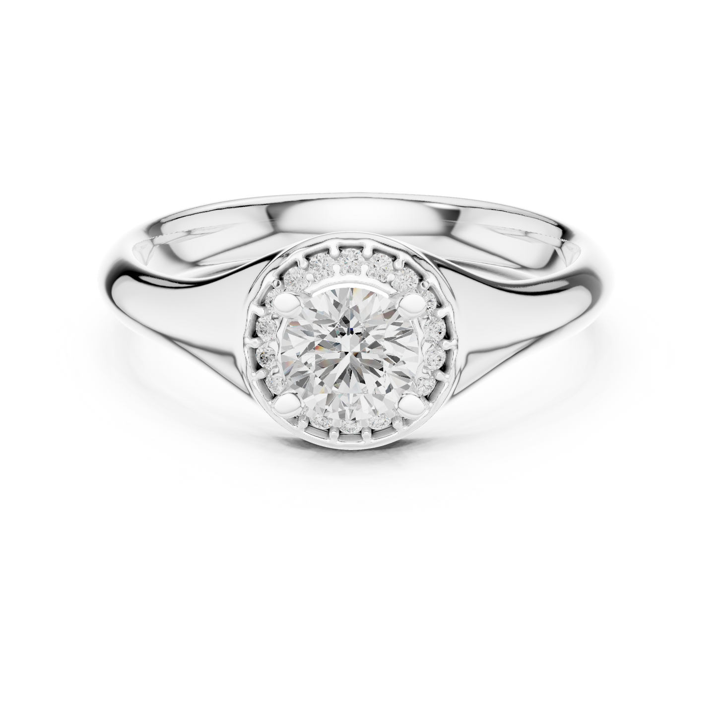 Mixed Shape Lab Grown Diamond Side Stone Ring