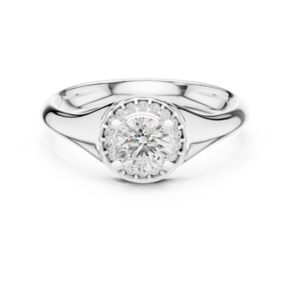 Mixed Shape Lab Grown Diamond Side Stone Ring