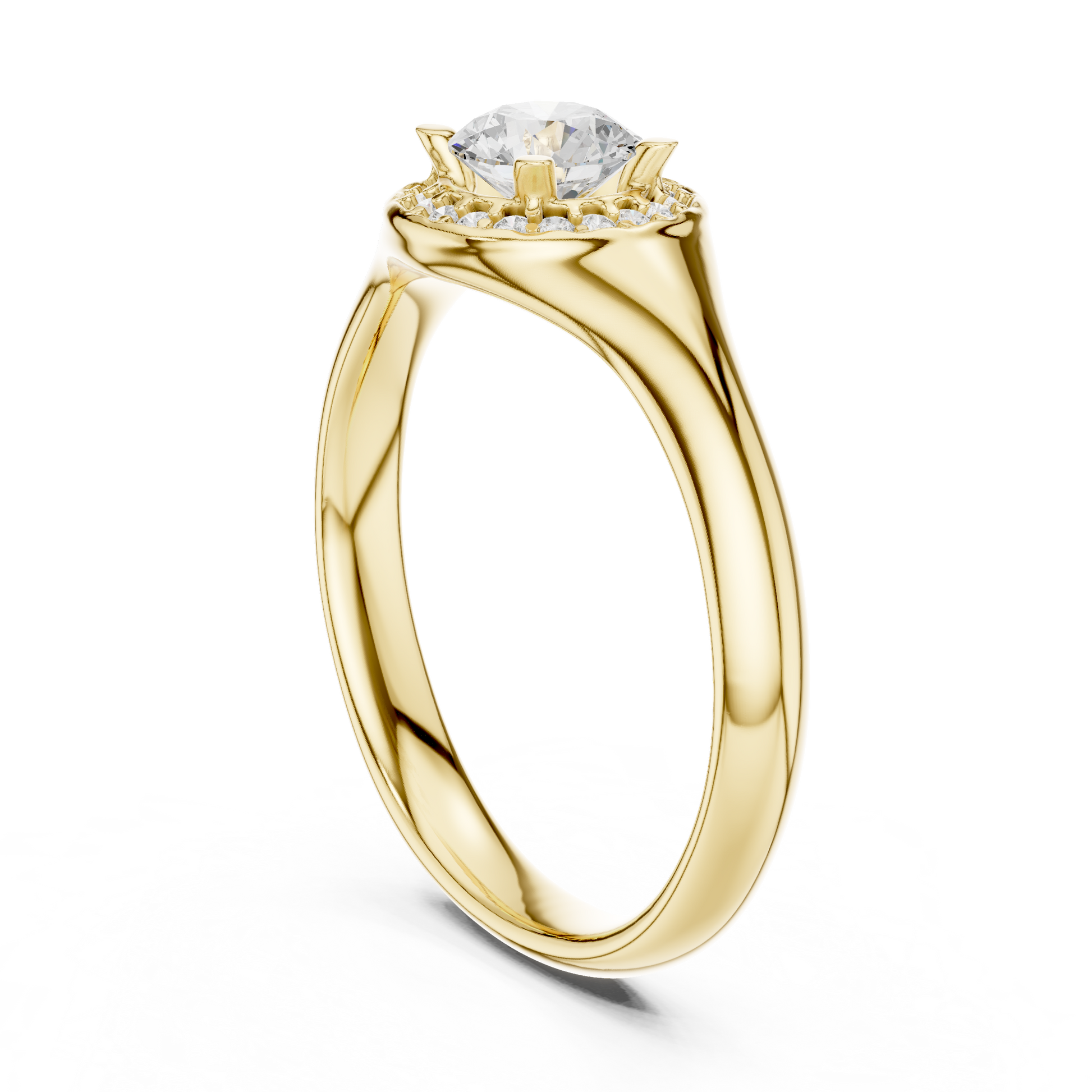 Mixed Shape Lab Grown Diamond Side Stone Ring