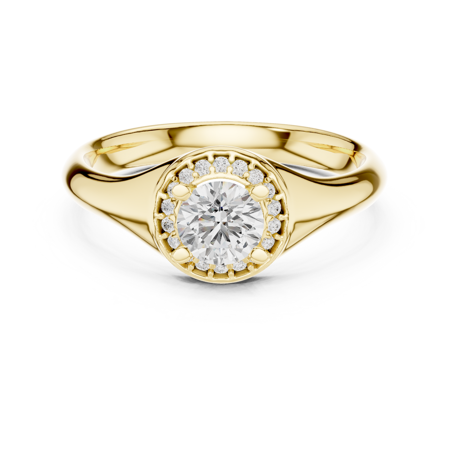 Mixed Shape Lab Grown Diamond Side Stone Ring