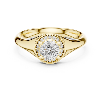Mixed Shape Lab Grown Diamond Side Stone Ring