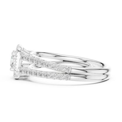 Round Halo Lab Grown Diamond Ring