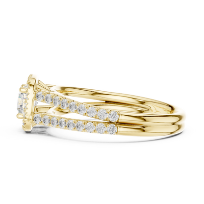 Round Halo Lab Grown Diamond Ring