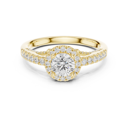 Round Halo Lab Grown Diamond Ring