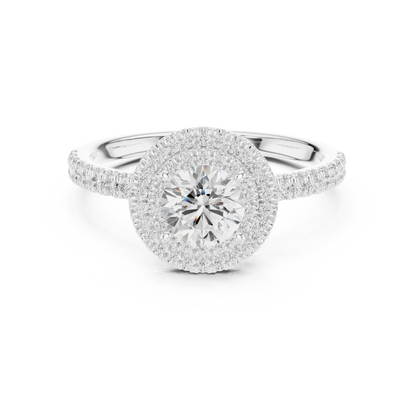 Round Halo Lab Grown Diamond Ring