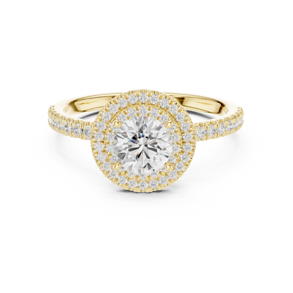 Round Halo Lab Grown Diamond Ring