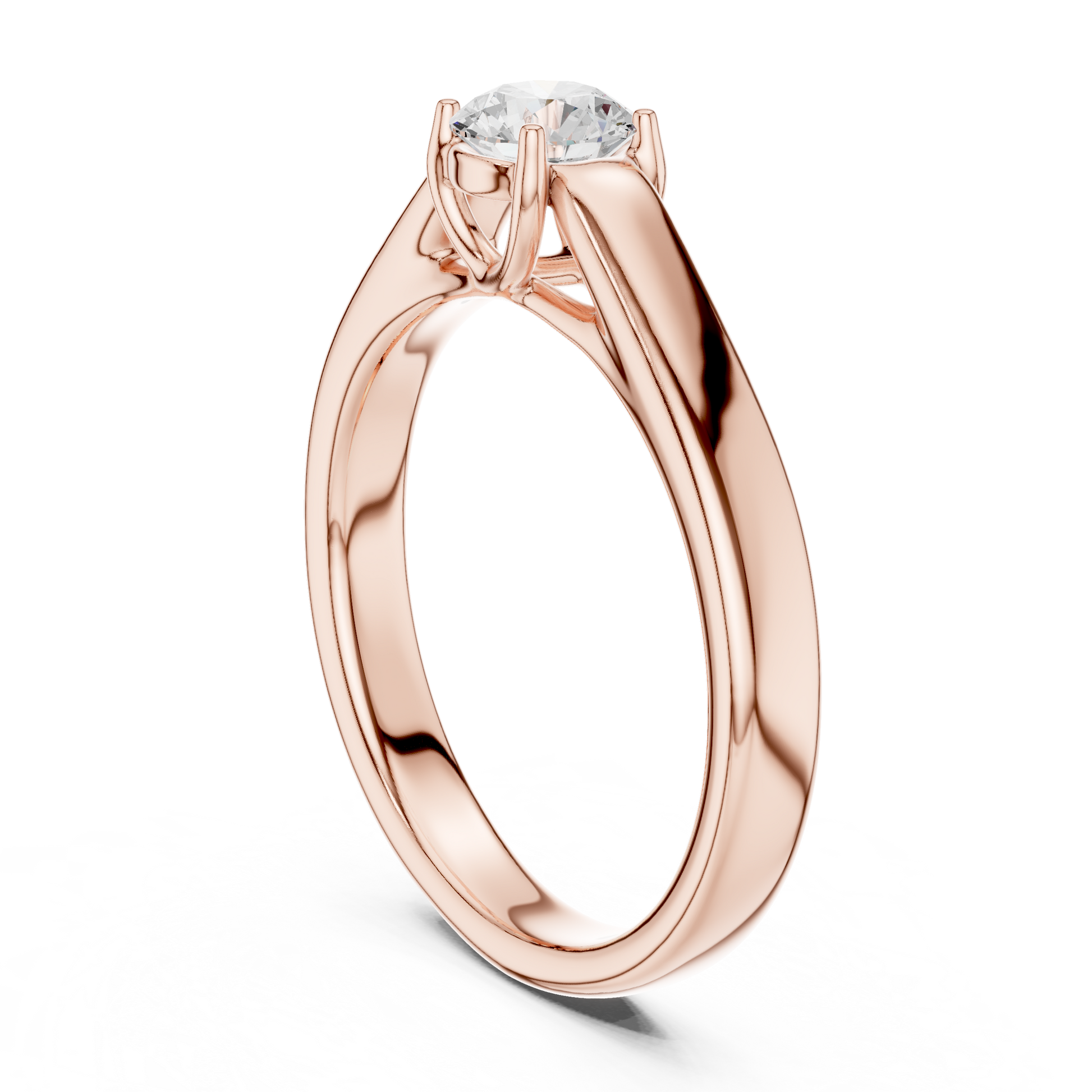 Round Solitaire Lab Grown Diamond Ring