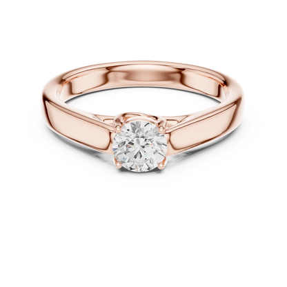 Round Solitaire Lab Grown Diamond Ring