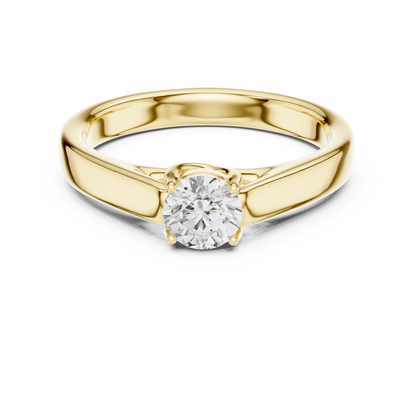 Round Solitaire Lab Grown Diamond Ring