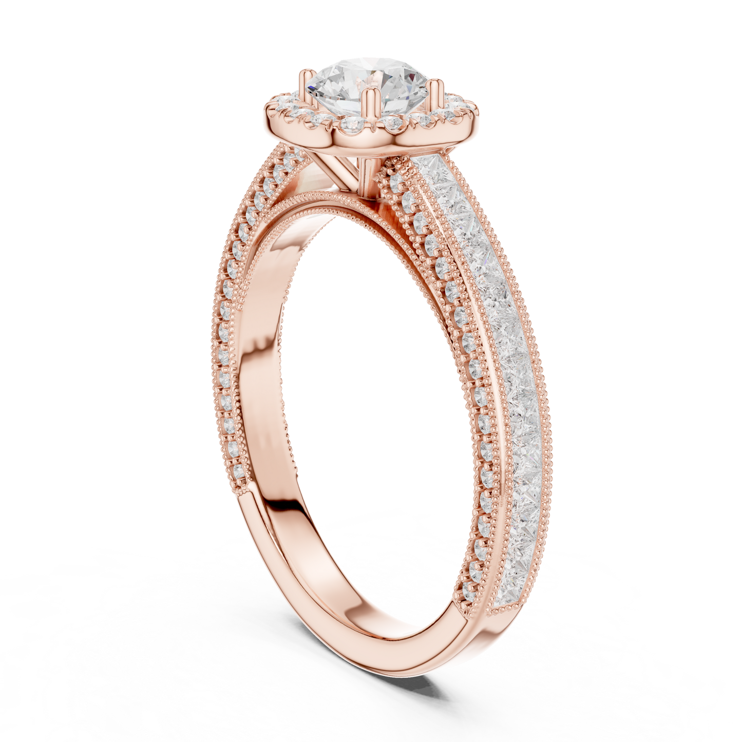 Round Solitaire Lab Grown Diamond Ring
