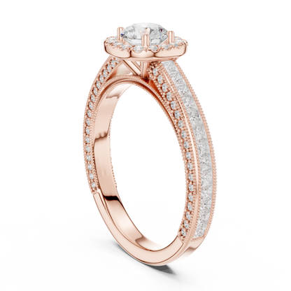 Round Solitaire Lab Grown Diamond Ring