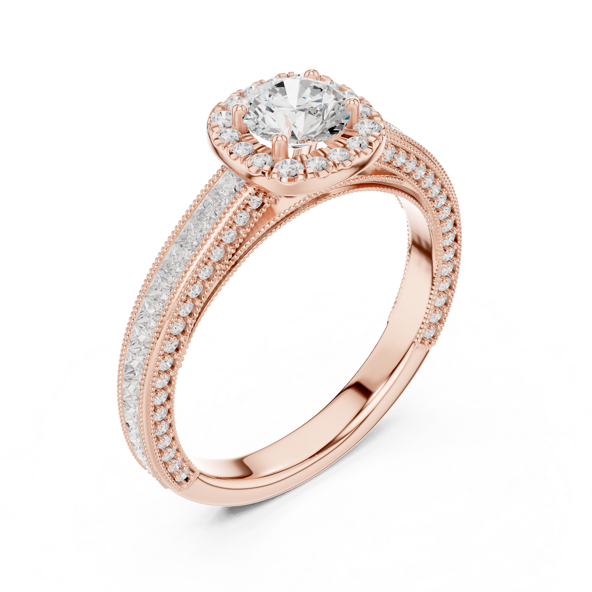 Round Solitaire Lab Grown Diamond Ring