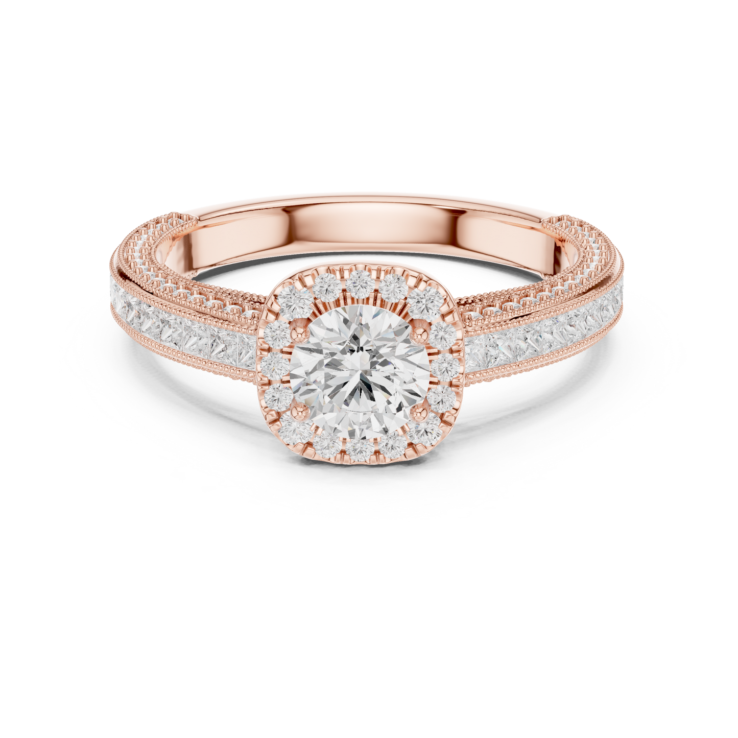 Round Solitaire Lab Grown Diamond Ring