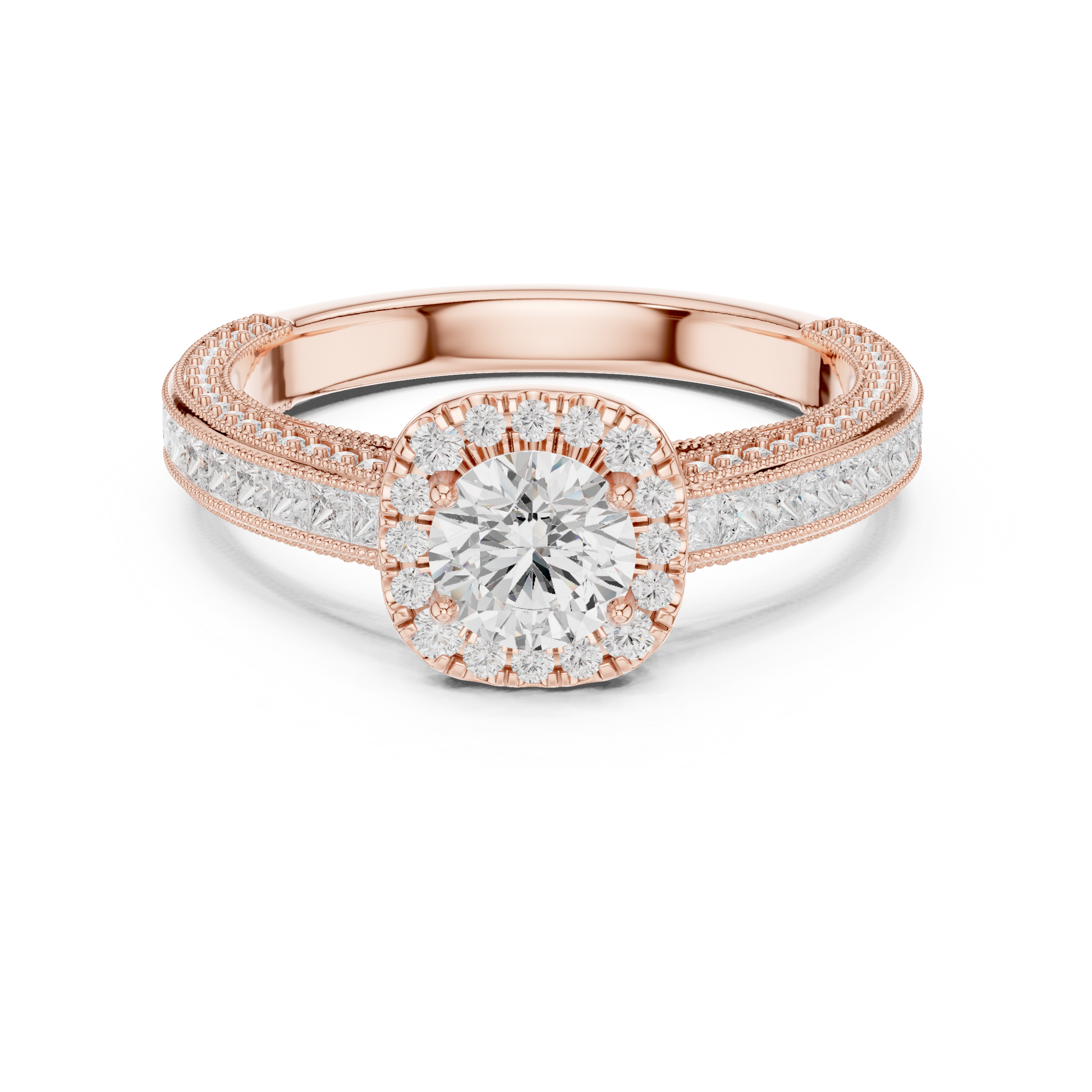 Round Solitaire Lab Grown Diamond Ring
