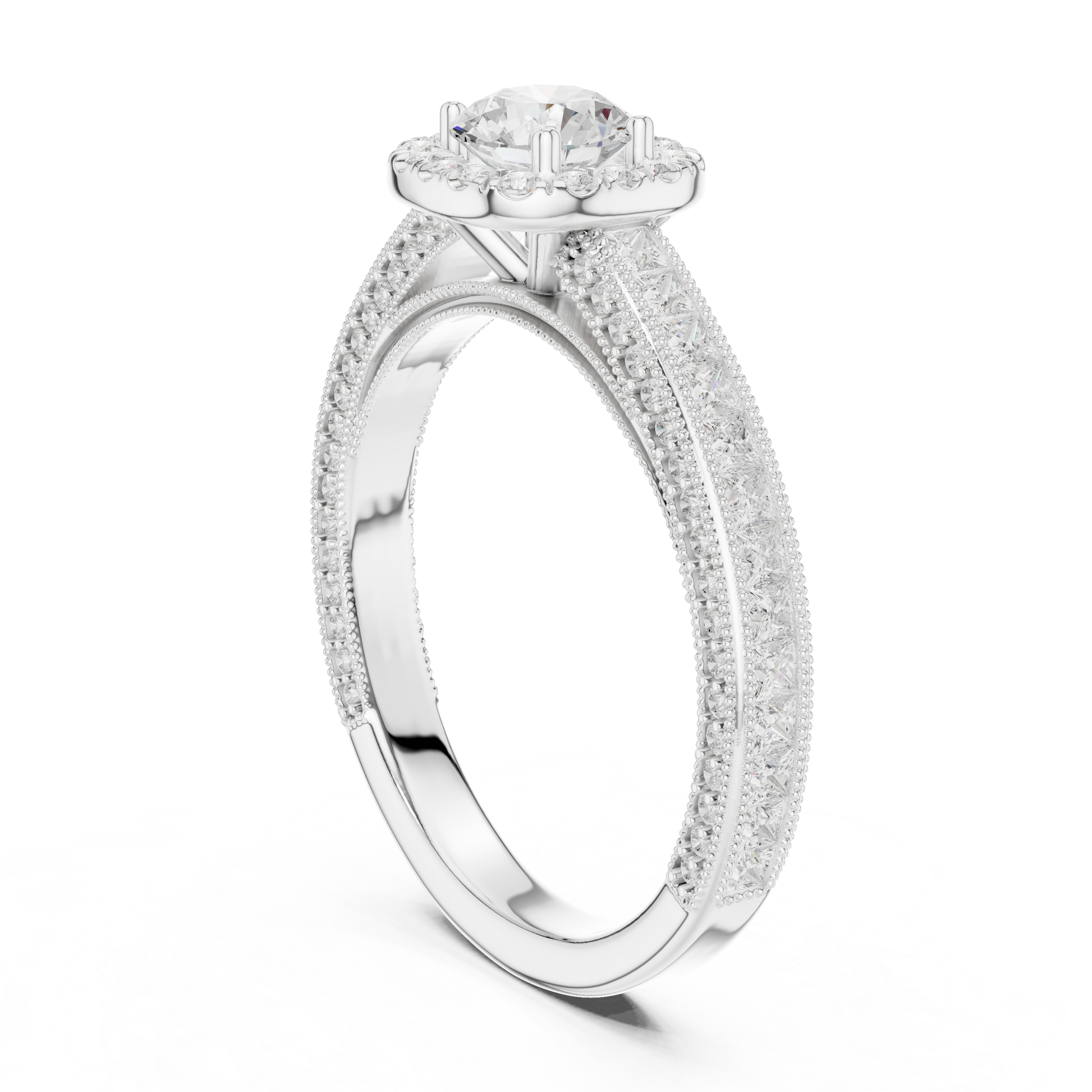 Round Solitaire Lab Grown Diamond Ring