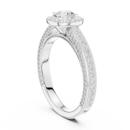 Round Solitaire Lab Grown Diamond Ring