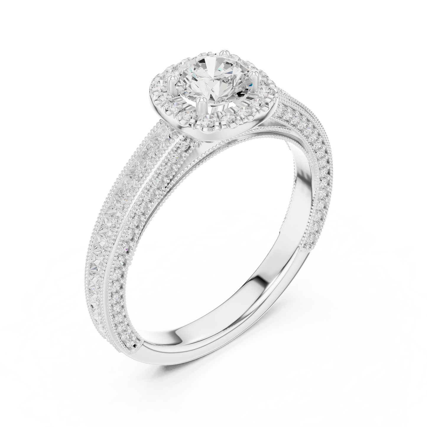 Round Solitaire Lab Grown Diamond Ring