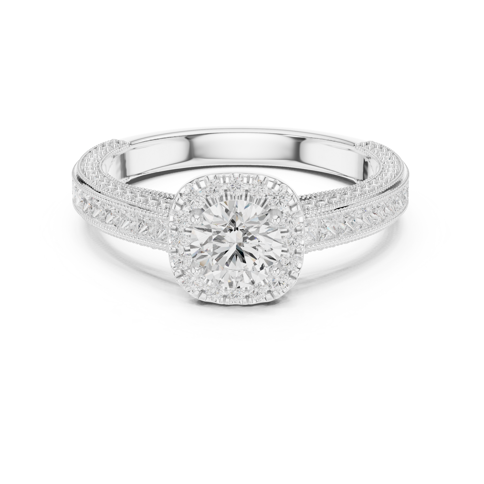 Round Solitaire Lab Grown Diamond Ring