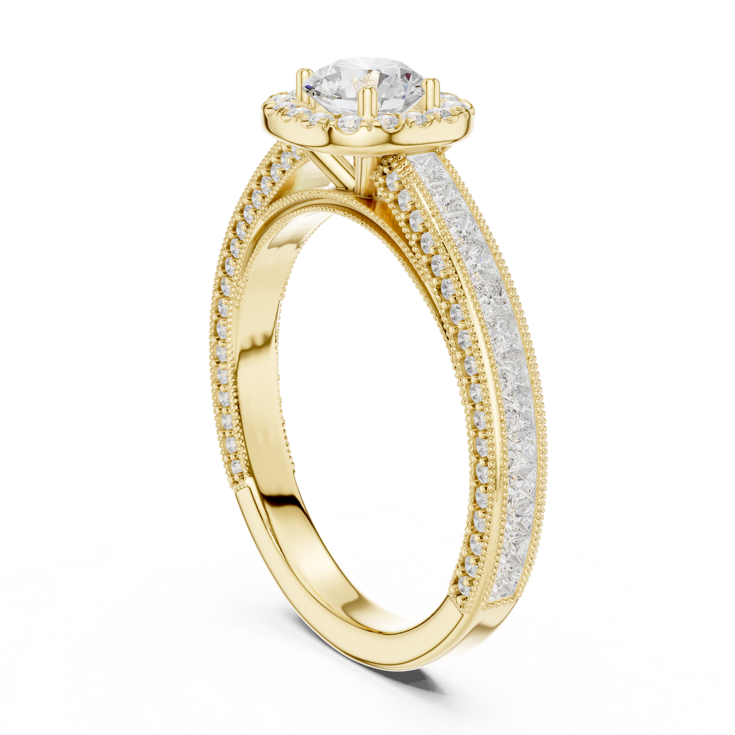 Round Solitaire Lab Grown Diamond Ring